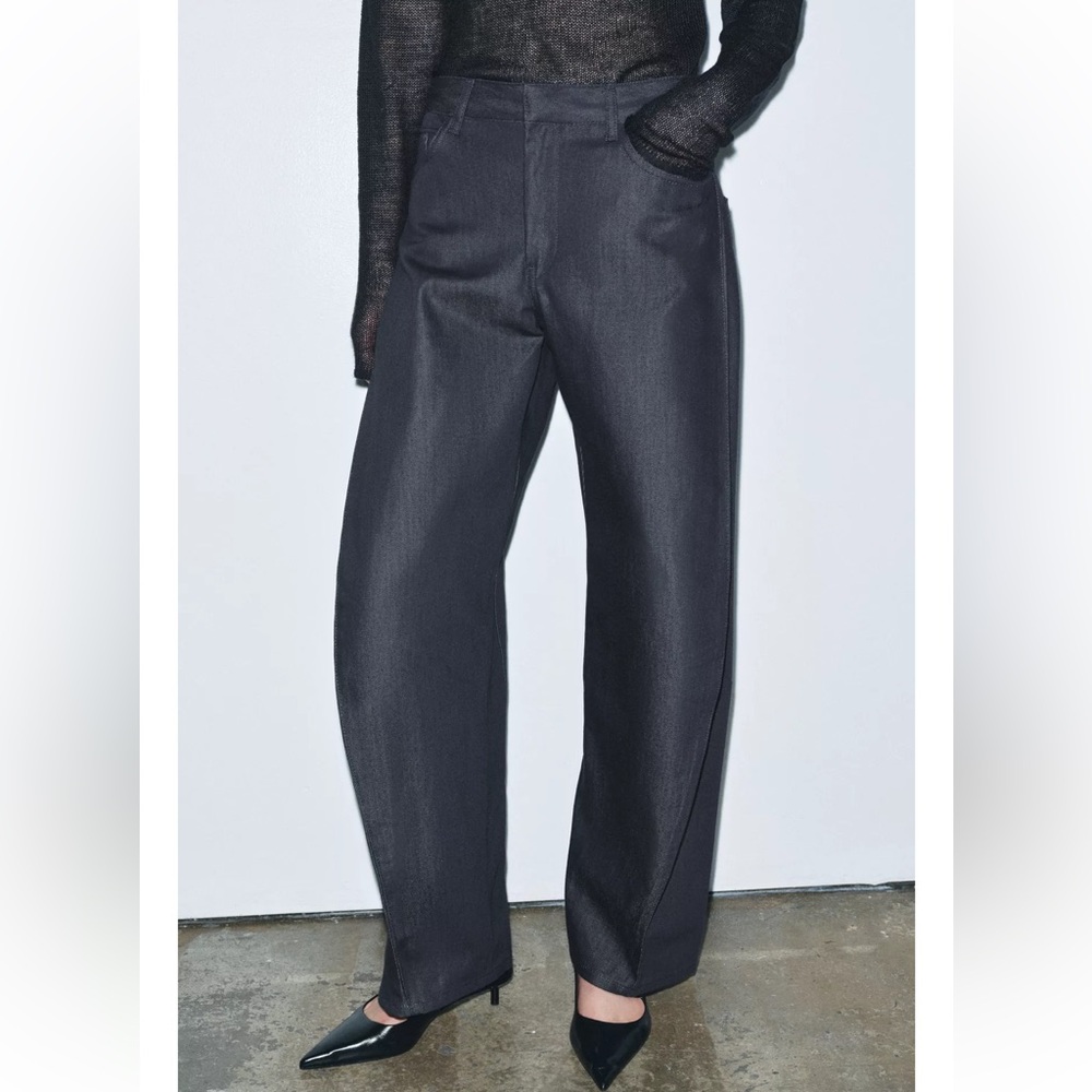 Sold Zara Balloon Denim Pants/Jeans